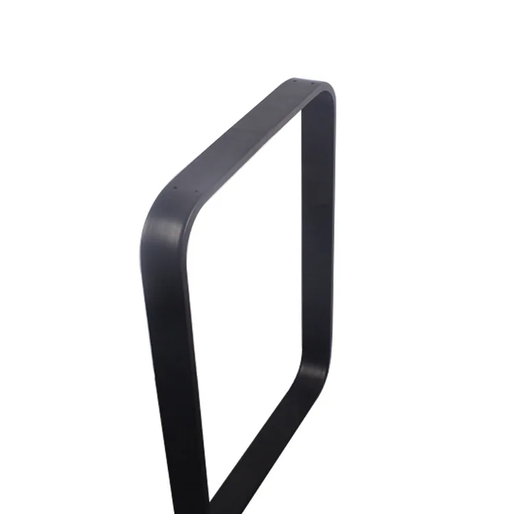 Simple arc hardware table foot bracket unilateral desk bar table leg office metal iron frame sole seat
