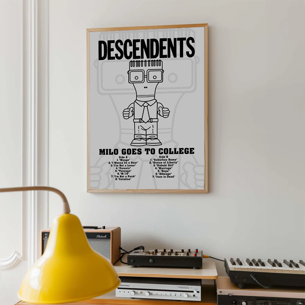 American Punk Rock Band Descendents Poster Prints Canvas Painting Descendents Wall Art Pictures Home Room Rock Music Decoration
