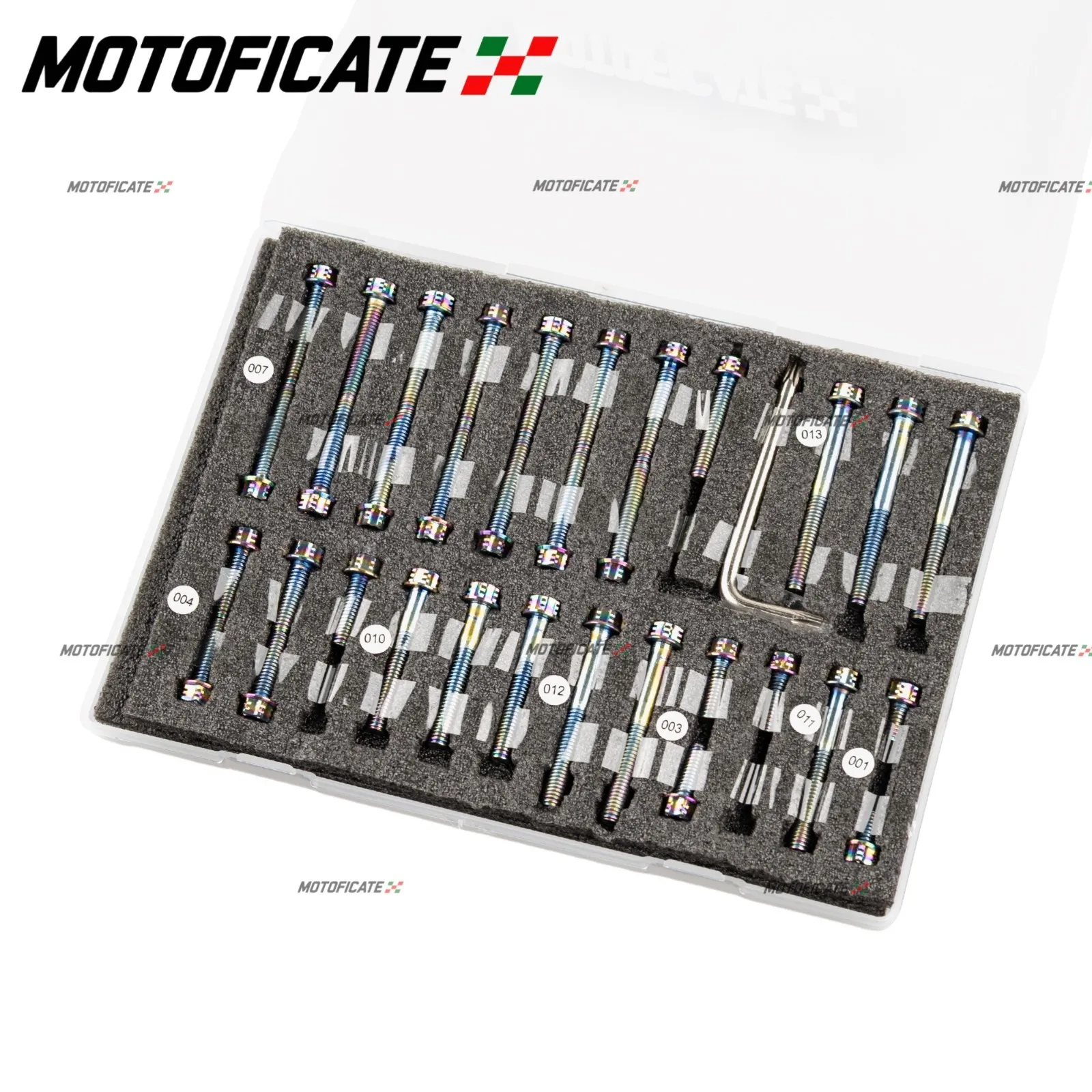 For Suzuki DRZ400/S/E 2000-2024 Stainless Steel Engine Case Screws Set Colorful Motorcycle Stainless Steel Engine Case Bolts