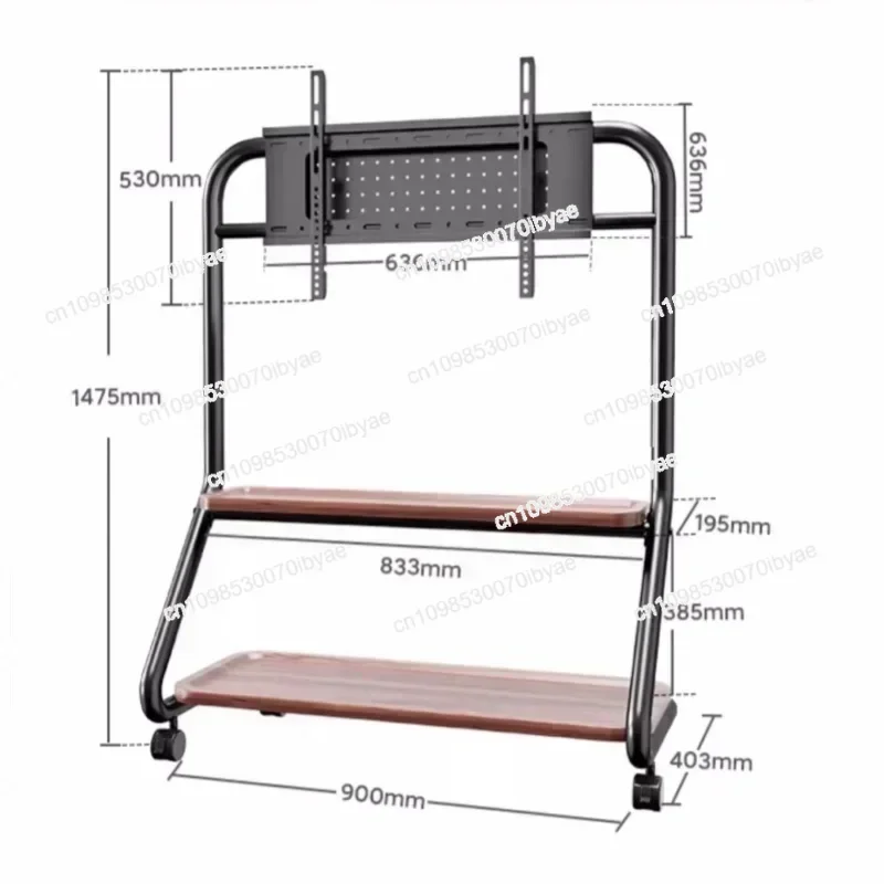 Modern Designs TV Trolley Stand Movable Metal Lcd Mobile Tv Stand Floor Mount Moveable Tv Carts