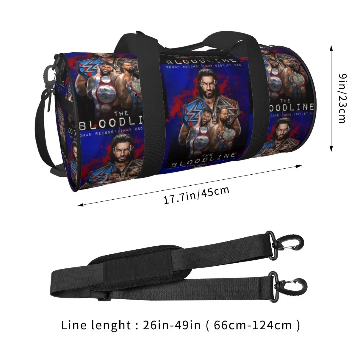 Wrestler Roman Reigns Wrestling Large Duffle Gym Bag Multi-Functional Duffle Travel Bags Handbags Fitness bag 2