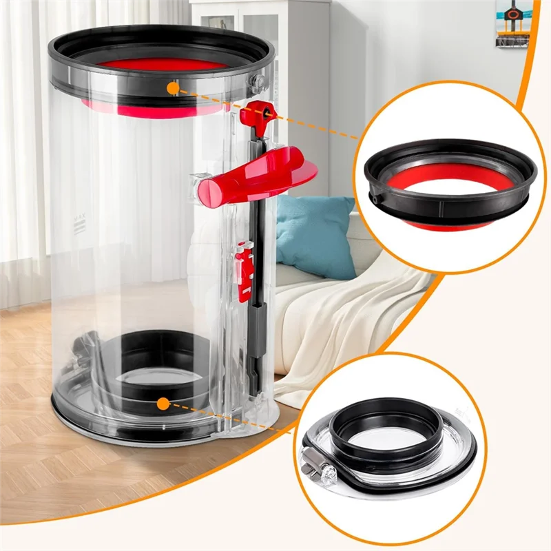 

TKOH-пылесборник с запасными частями фильтра для Dyson V10 SV12, детали для пылесоса с животными и абсолютными деталями