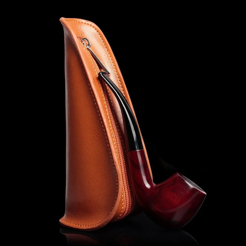 

Vintage Leather Tobacco Pipe Bag Travel Case Storage Pouch Smoking Accessories Men Gift Smoking Tobacco Pipe Bag