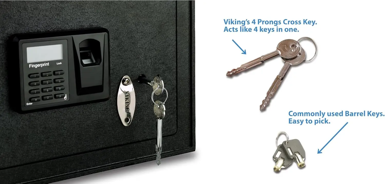 VS-52BLX Heavy Duty Hidden in Wall Safe Biometric Fingerprint