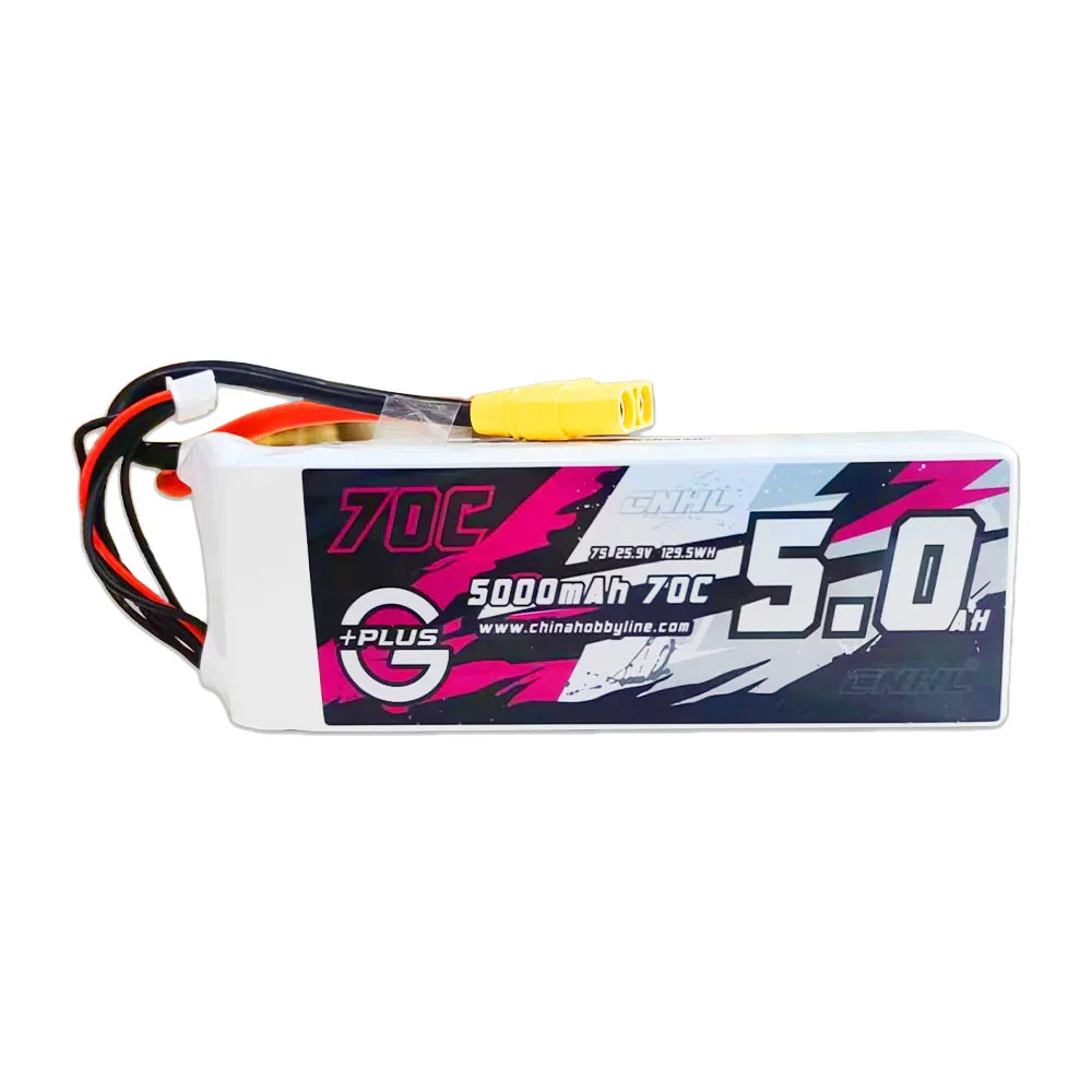 

CNHL G+Plus 5000 мАч 25,9 В 7S 70C Lipo аккумулятор с разъемом XT90