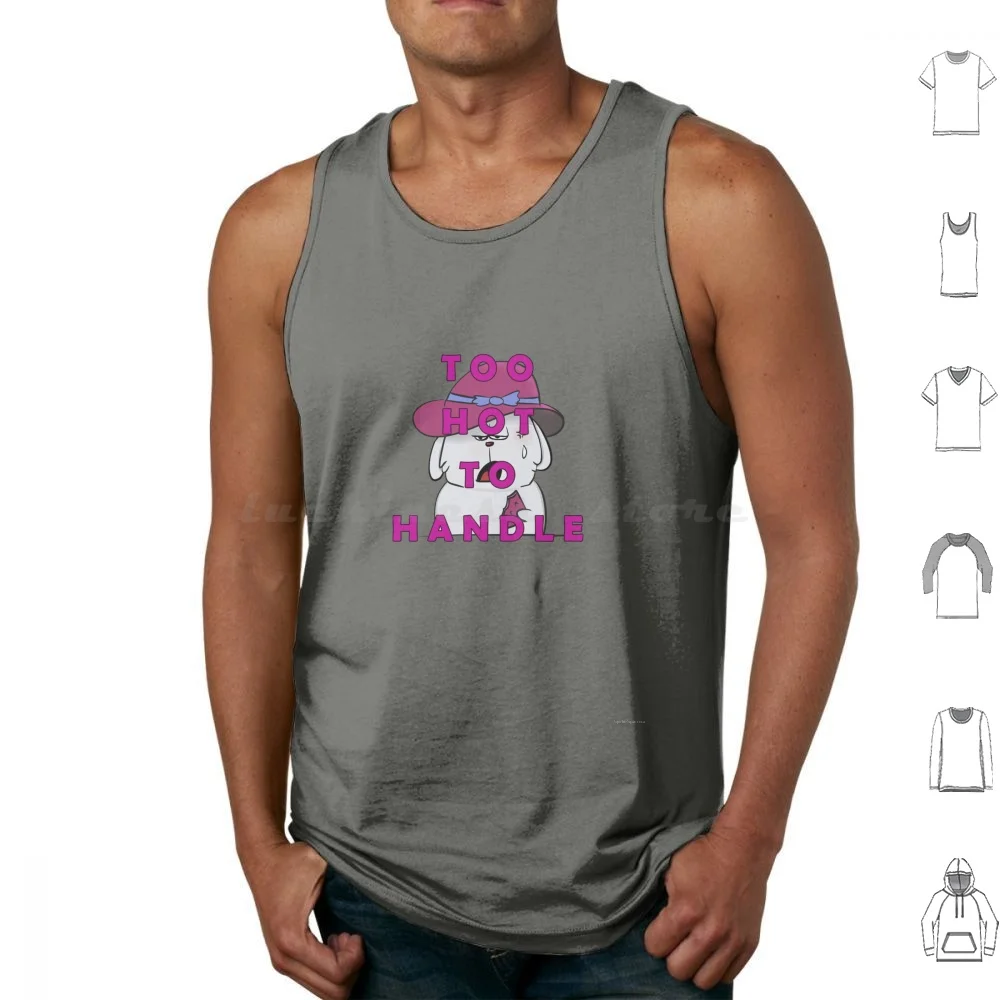 Too Hot To Handle Tank Tops Vest Sleeveless Cute Animal