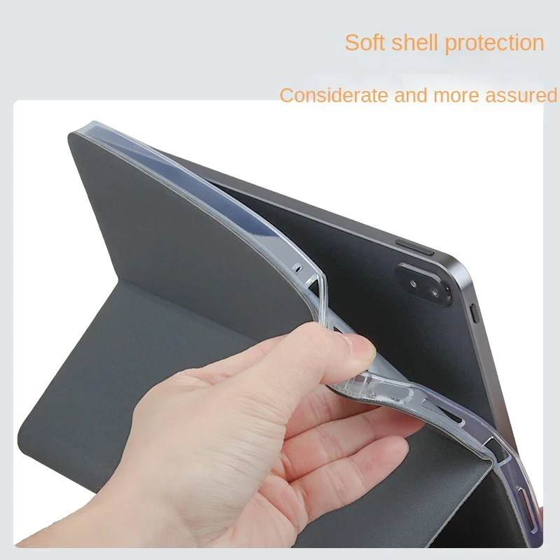 Case For CHUWI HiPad Pro 10.8inch Tablet Soft TPU Drop Resistance Cover For HiPad Air Tablet Ultra Thin Three Fold Stand Case