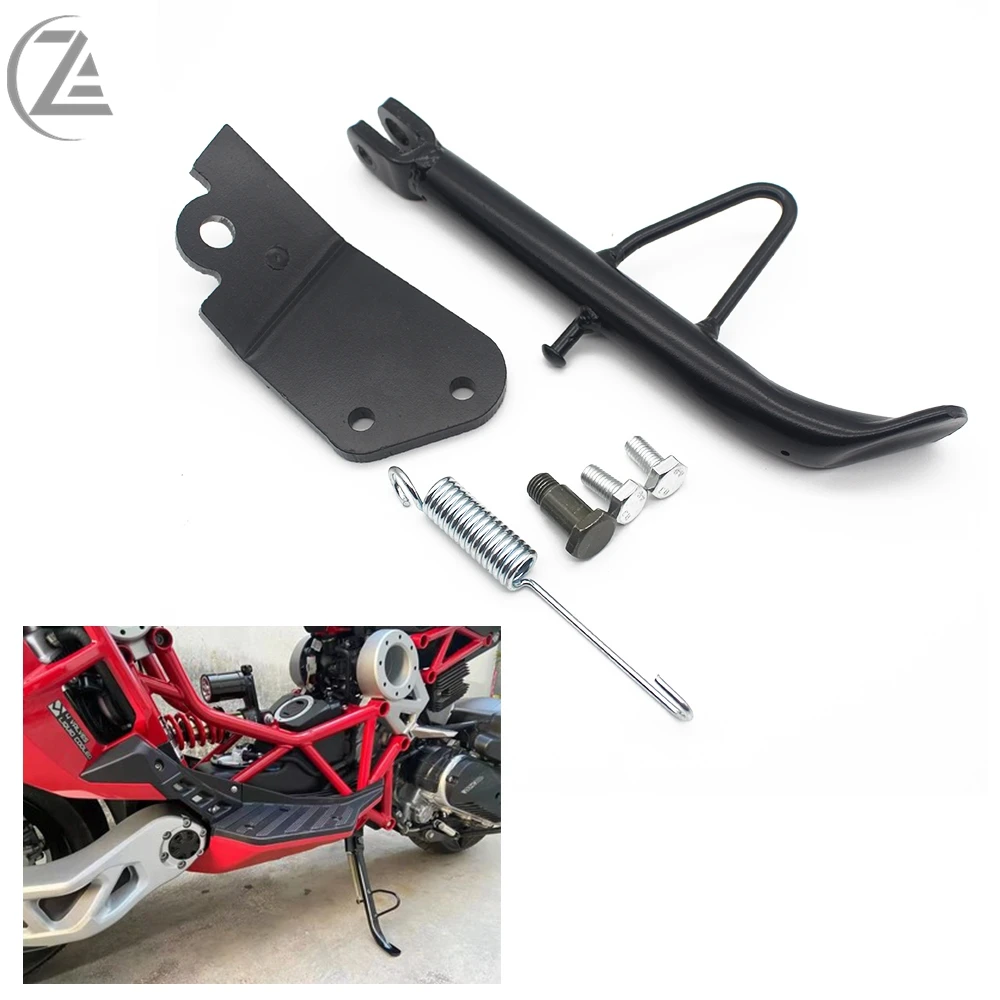 

ACZ Motocycle Modified Aluminum Alloy Side Brace Side Kick Parking Side Kick Foot Support Stand Bracket for ITALJET 200