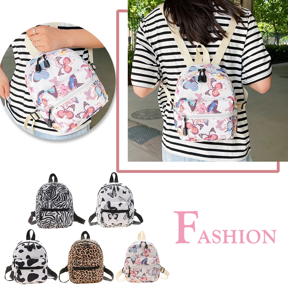 Women Backpack Preppy Style Animal Pattern Printing Rucksack Ladies Casual Large Capacity Handbags Women Travel Handbag