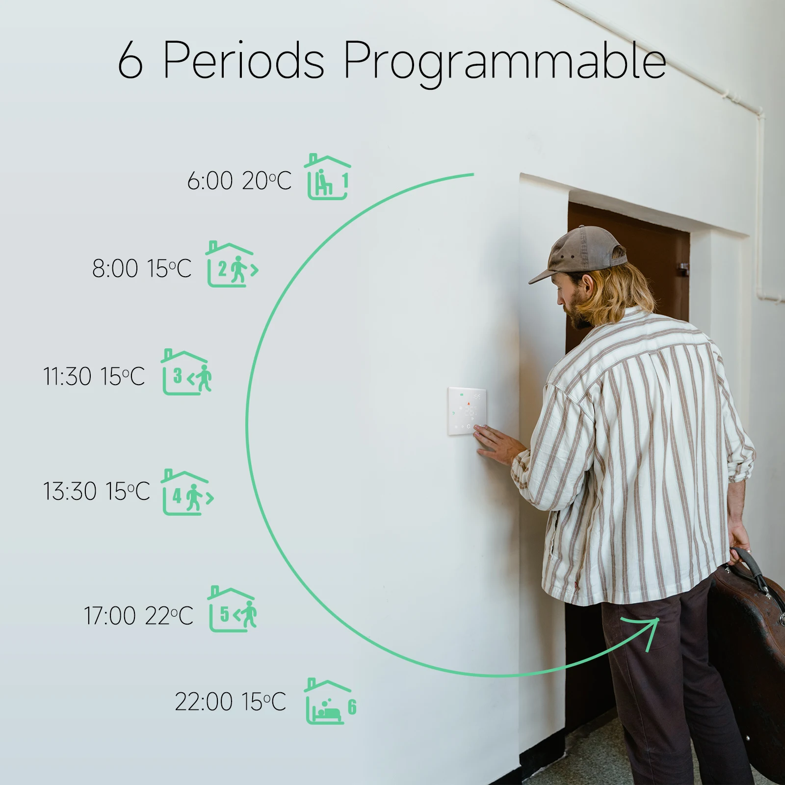 Beok Tuya Wifi Thermostat For Gas Boiler Underfloor Heating Temperature Regulator Smart Room Programmble Controller Works Alexa