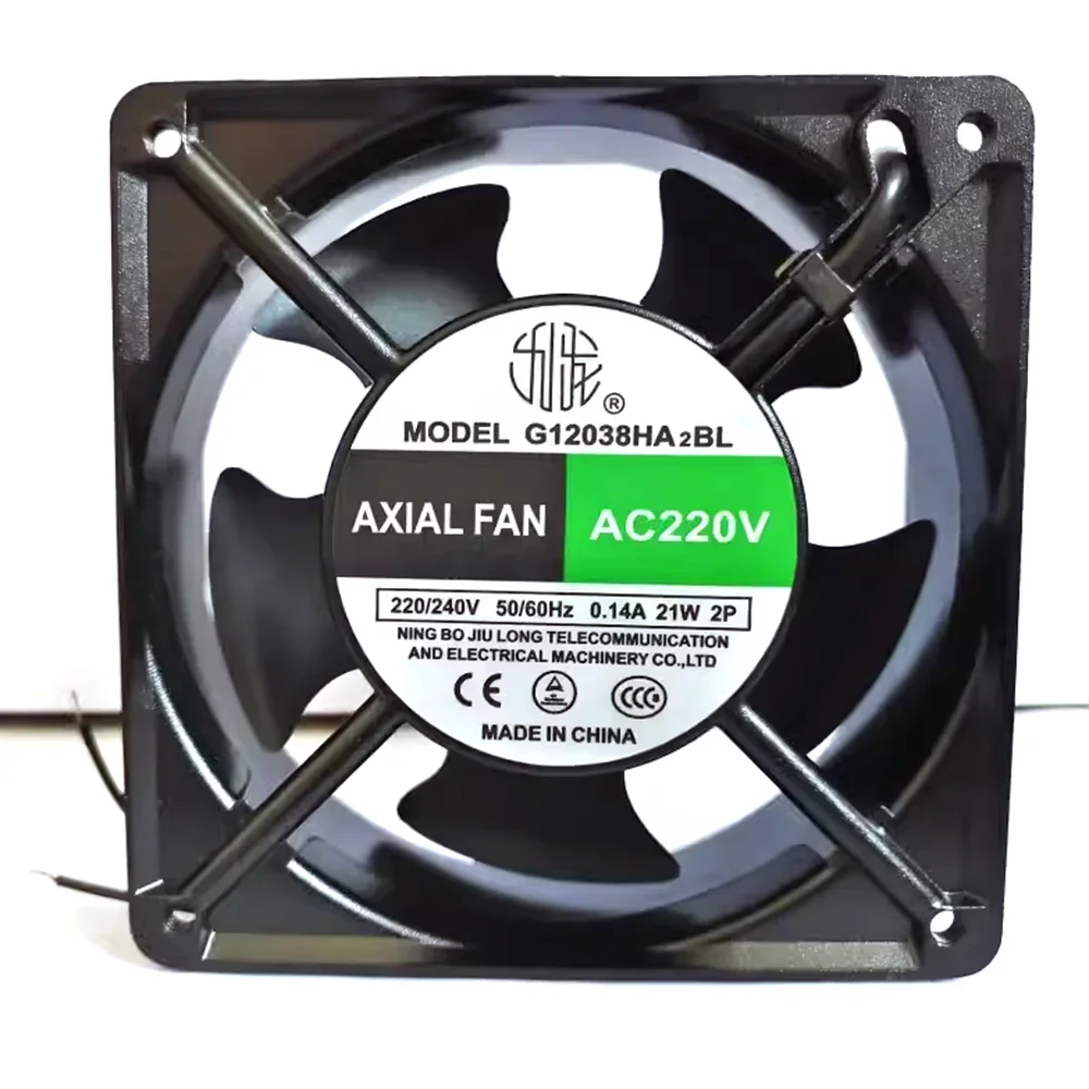 

+New 12cm For original G12038HA2BL G12038HA2SL 120*120*38mm 220V welding machine cooling fan