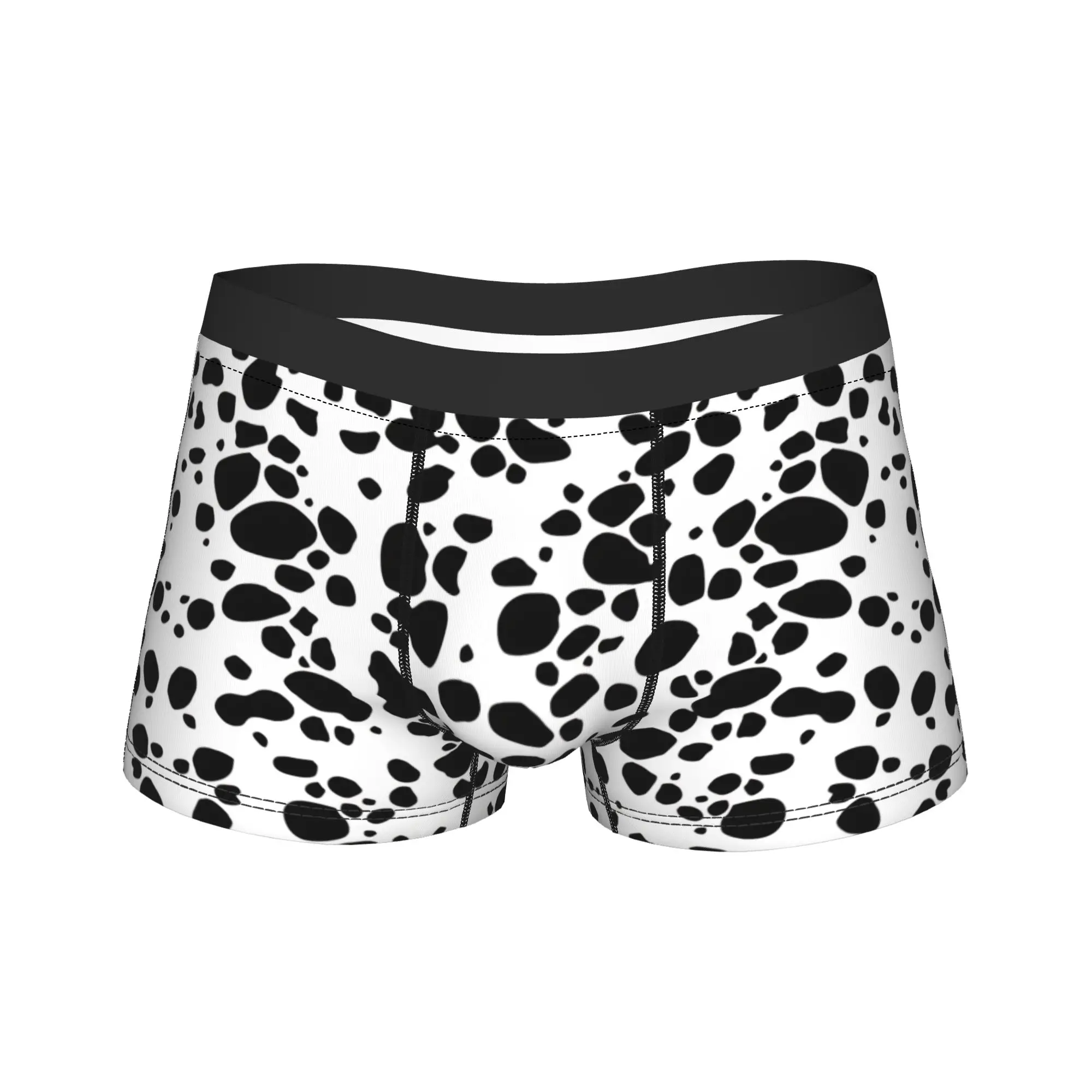 Dalmatian Underwear  Man Shorts Briefs Elastic Boxer Shorts High Quality Custom Large Size Panties