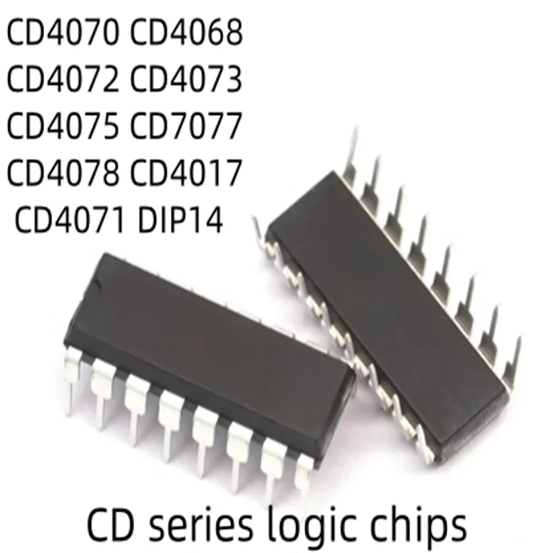 

XKSS 50PCS New and Original CD4070 CD4068 CD4072 CD4073 CD4075 CD4077 CD4078 CD4017 CD4071 BE BD DIP14 CD series logic chips