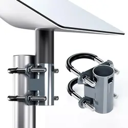 Hoop Adapter Mount U-Bracket for Starlink Dish Holder Roof Mast to Pole to Pipe Mounting Adapter Stainless Steel Screw