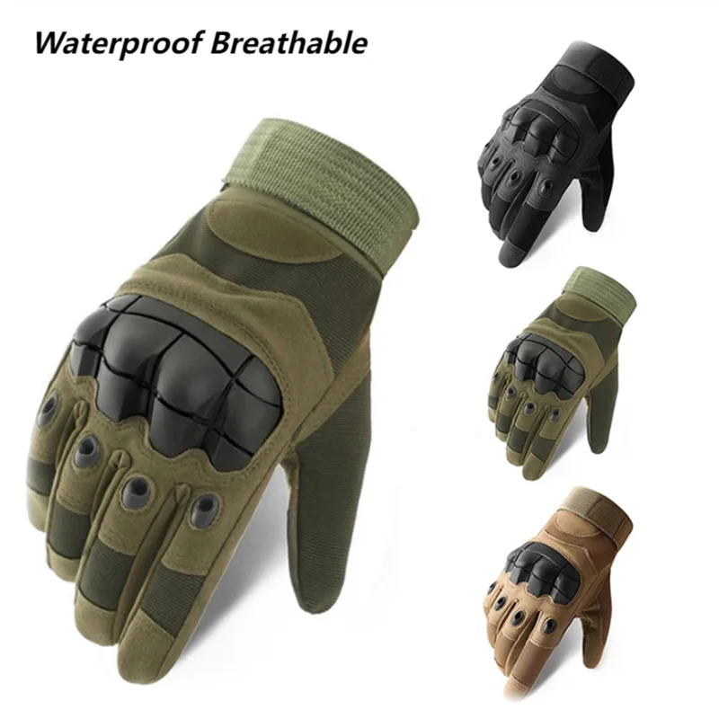 قفازات الرماية التكتيكية تصميم اللمس حماية اللياقة البدنية في الهواء الطلق دراجة نارية رياضية الصيد جميع الأصابع قفازات المشي التبعي