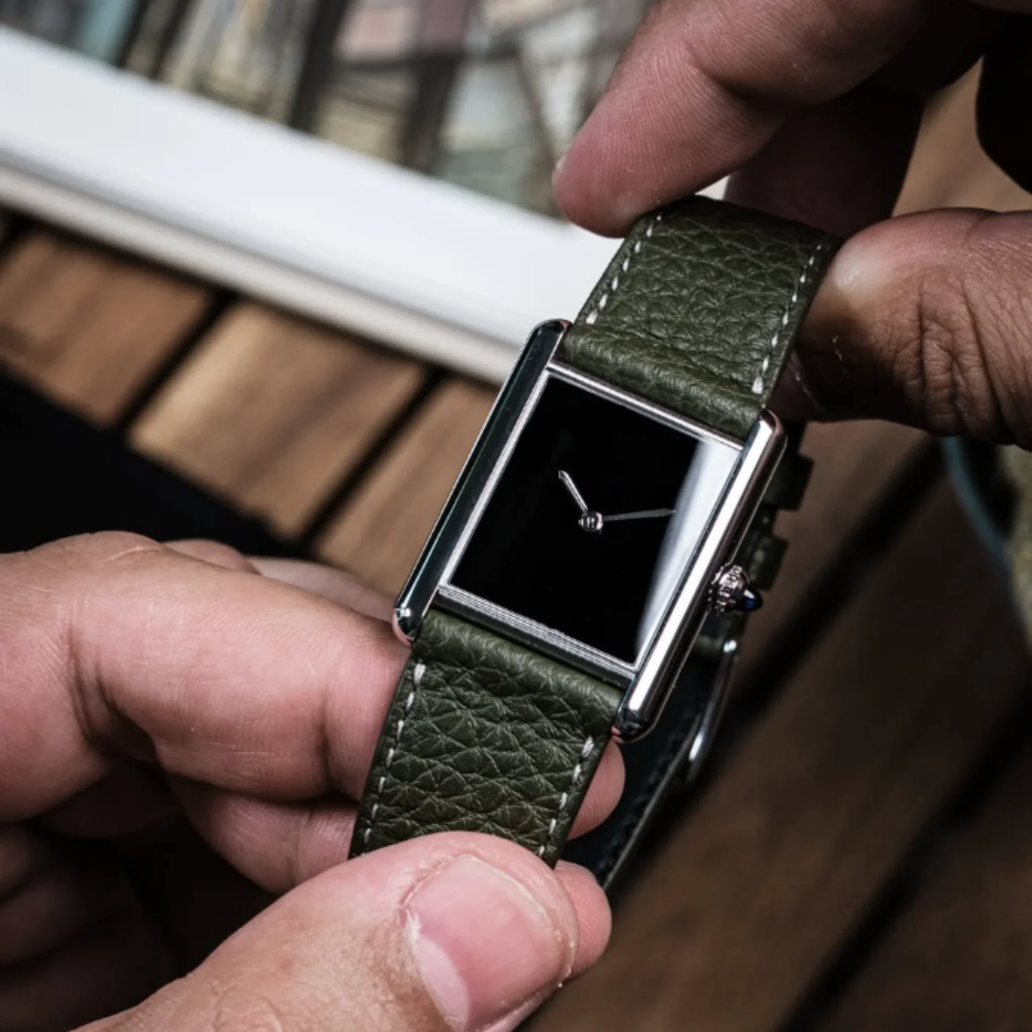 CILOA Black Square Tank Watch for Men, Retro Luxury Gift, High Quality, 2025 New Waterproof Simple High-End Quartz Watch image 5