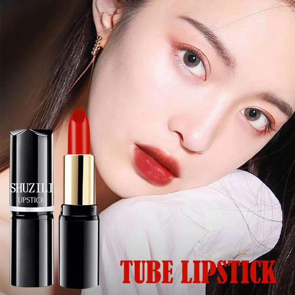Tube de rouge à lèvres Texture lisse effet durable longue durée mat hydratant faire brillant imperméable à l'eau rouge à lèvres souris cosmétique