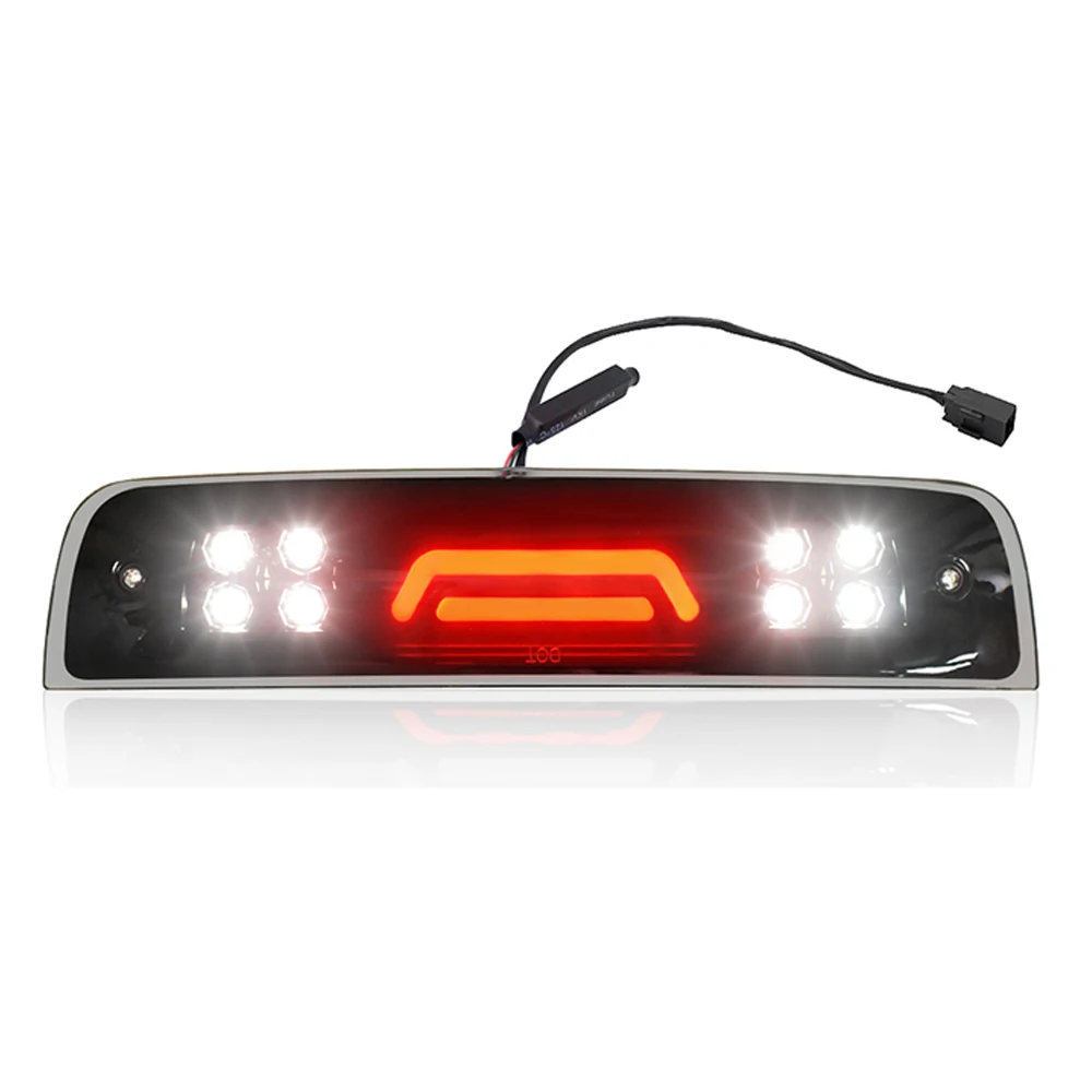 LED Smoke 3rd Third Brake Cargo Light Car High Mount Stop Lamp Turn Signal Lights Bulb for Dodge RAM 1500 2500 3500 2009-2018