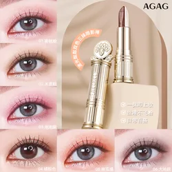 Agag Sparkling Two-Color Three-Touch Light Luxury Lazy Eye Shadow Stick Gradient Beads Beginner Eyeliner Pen Highlight Repair