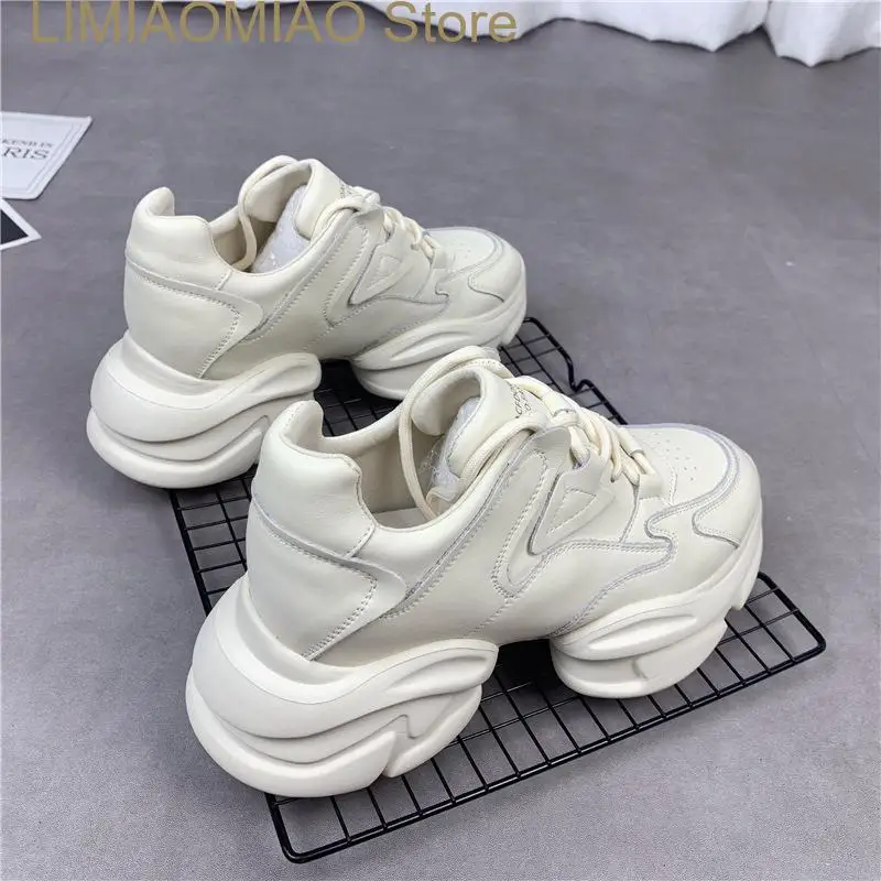 New Lady Increase High Daddy Shoes Women's Dance Shoes Thick Soled Versatile Casual Sneakers