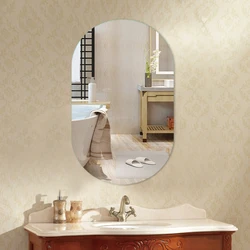 Modern Simplicity 40x60Cm Oval Wall Mounted Bathroom Mirror Home Bedroom Decoration Espelho Para Banheiro مرايا الحمام