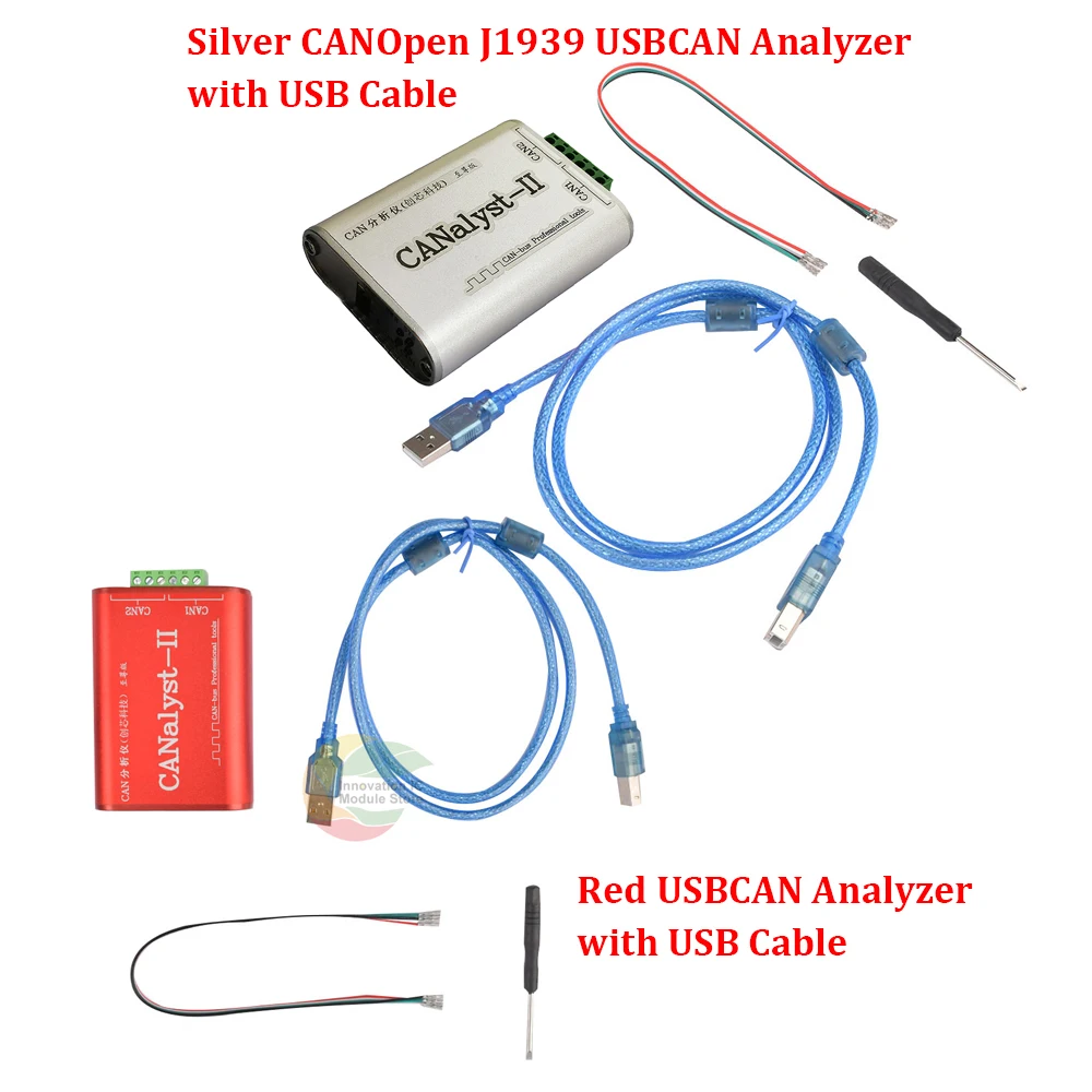 Ziqqucu CANalyst-II Analyzer Expansion Board Module Pro 2CH USB to CANBus USBCAN Analyzer 2500 VRMS ZLG CANTest CANPro Isolator