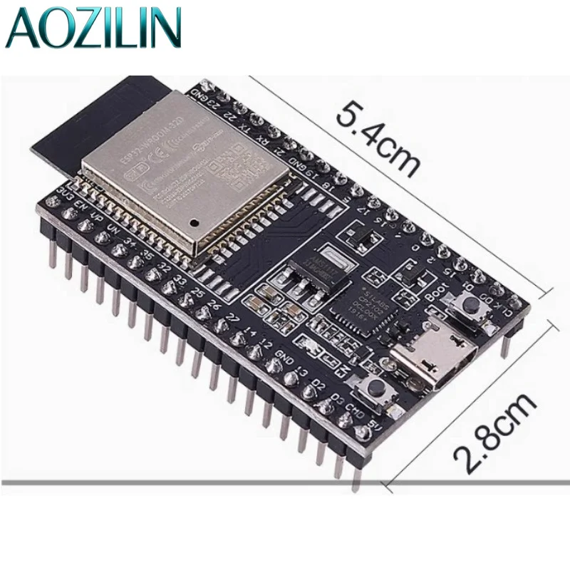 ESP32‑DevKitC V4 Development Board New ESP32‑U MCU Microcontroller Module for Embedded Electronic DIY Project Programming