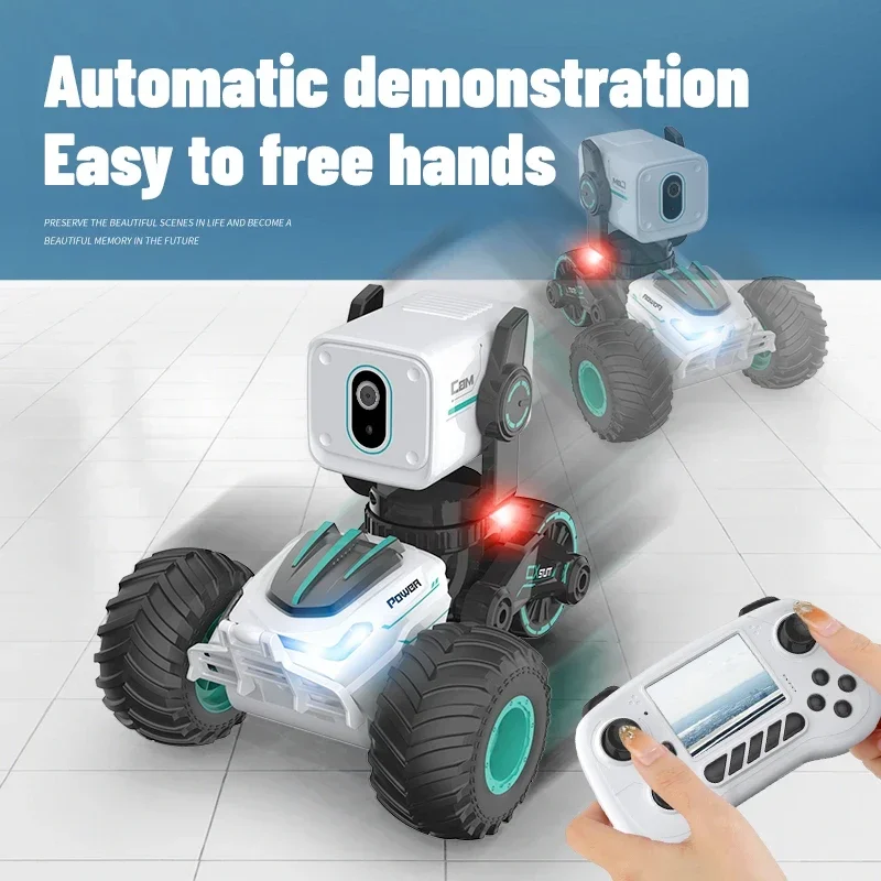 Multifunctional Photography Remote Control Car Real-time Transmission FPV HD 720PWIFI Camera Smart Off-road Vehicle Stunt Toys