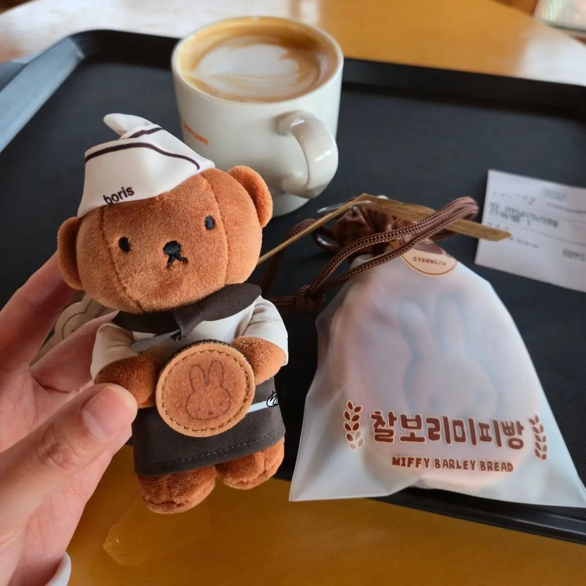 Cute Korean Miffy Gyeongju Bread Chef Boris Plush Doll Bag Pendant Give Gifts Ins Style Chiikawa Cartoon Kawaii Birthday Gift