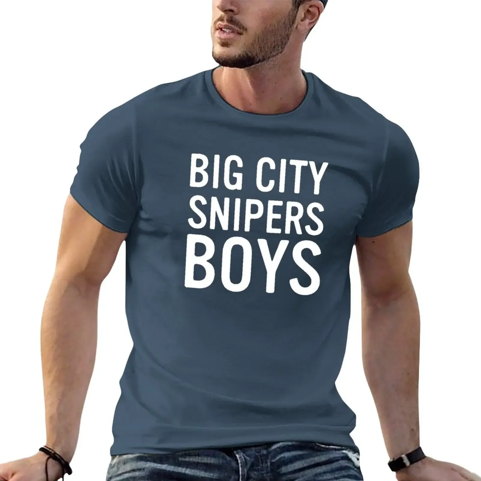 

Big City Snipers Boys T-Shirt summer top oversizeds Men's t-shirts