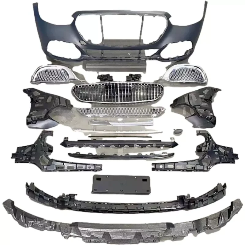 Aftermarket Body Kit For 2022+ Mercedes S-Class W223 S300 S400 S450 S500 Bumper grille facelift May S680 style  Parts