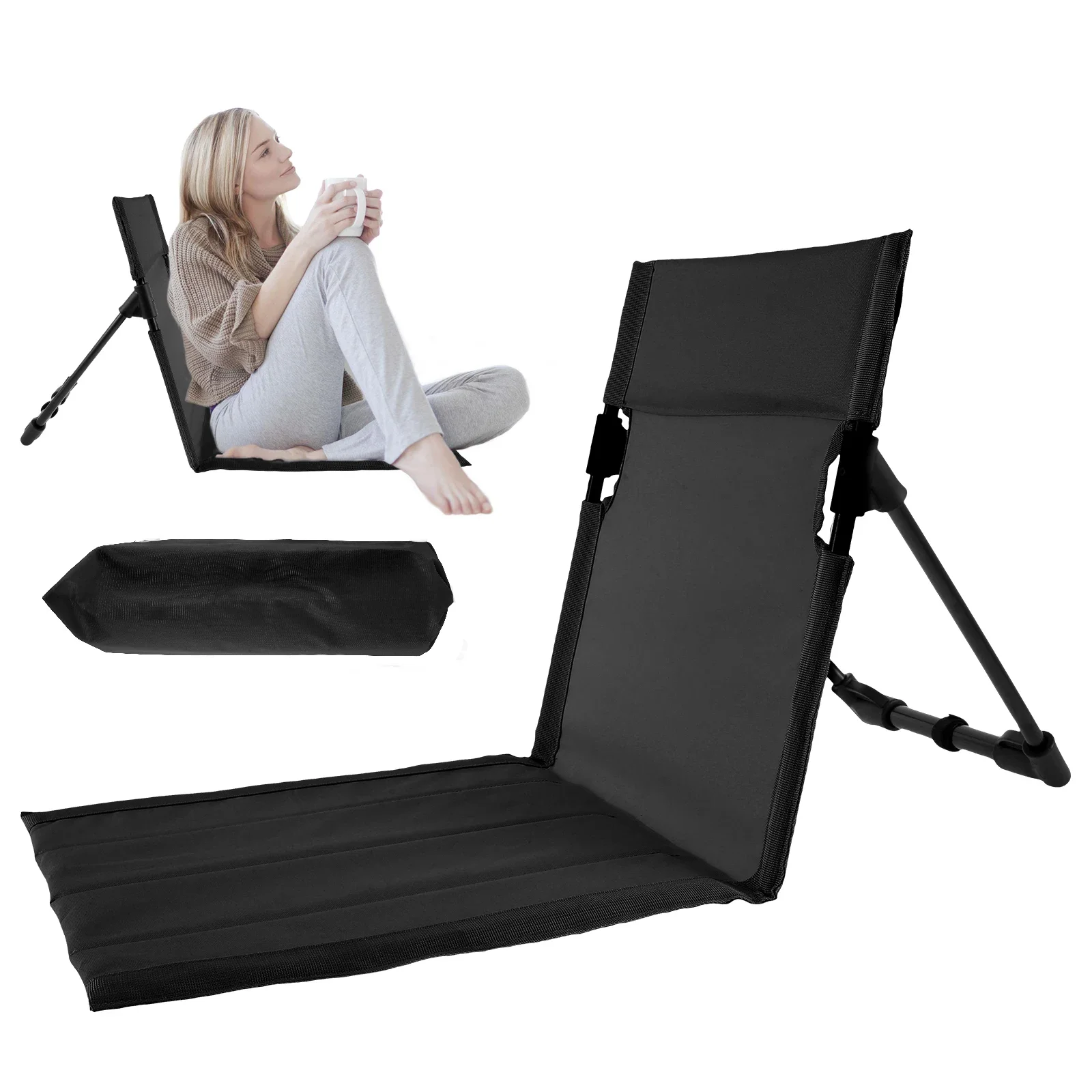 Opvouwbare Campingstoel Ultralichte Klapstoel Voor Camping Beach Road Trips Picknick Outdoor Tuin Park Enkele Luie Stoel