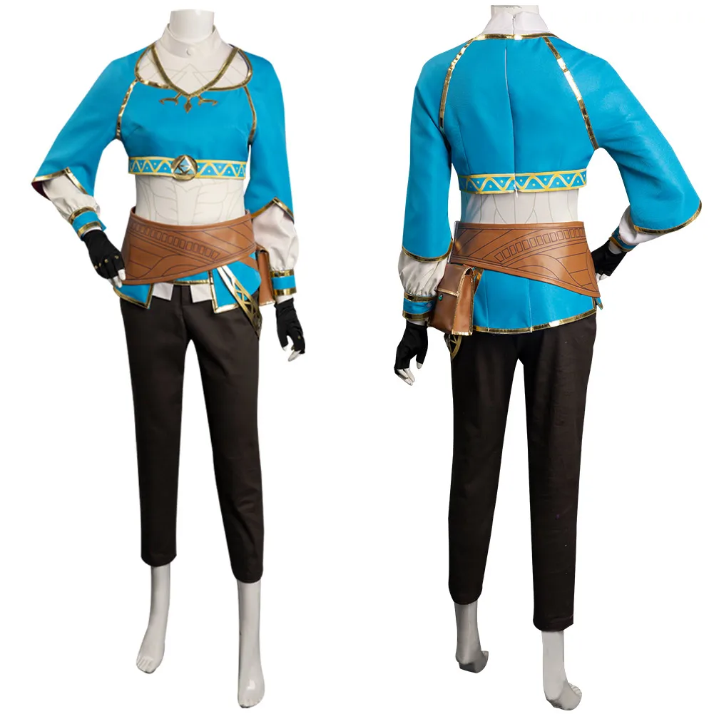 Princess Link Cosplay mantello grigio Costume da donna gioco Anime Zerda Kingdom Tears Roleplay Fancy Dress Up Party gioco di ruolo