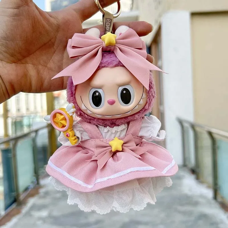 

17 см милая кукла, аксессуары для одежды для кукол Labubu Idol, юбка, одежда для кукол, аксессуары для одежды, одежда Labubu