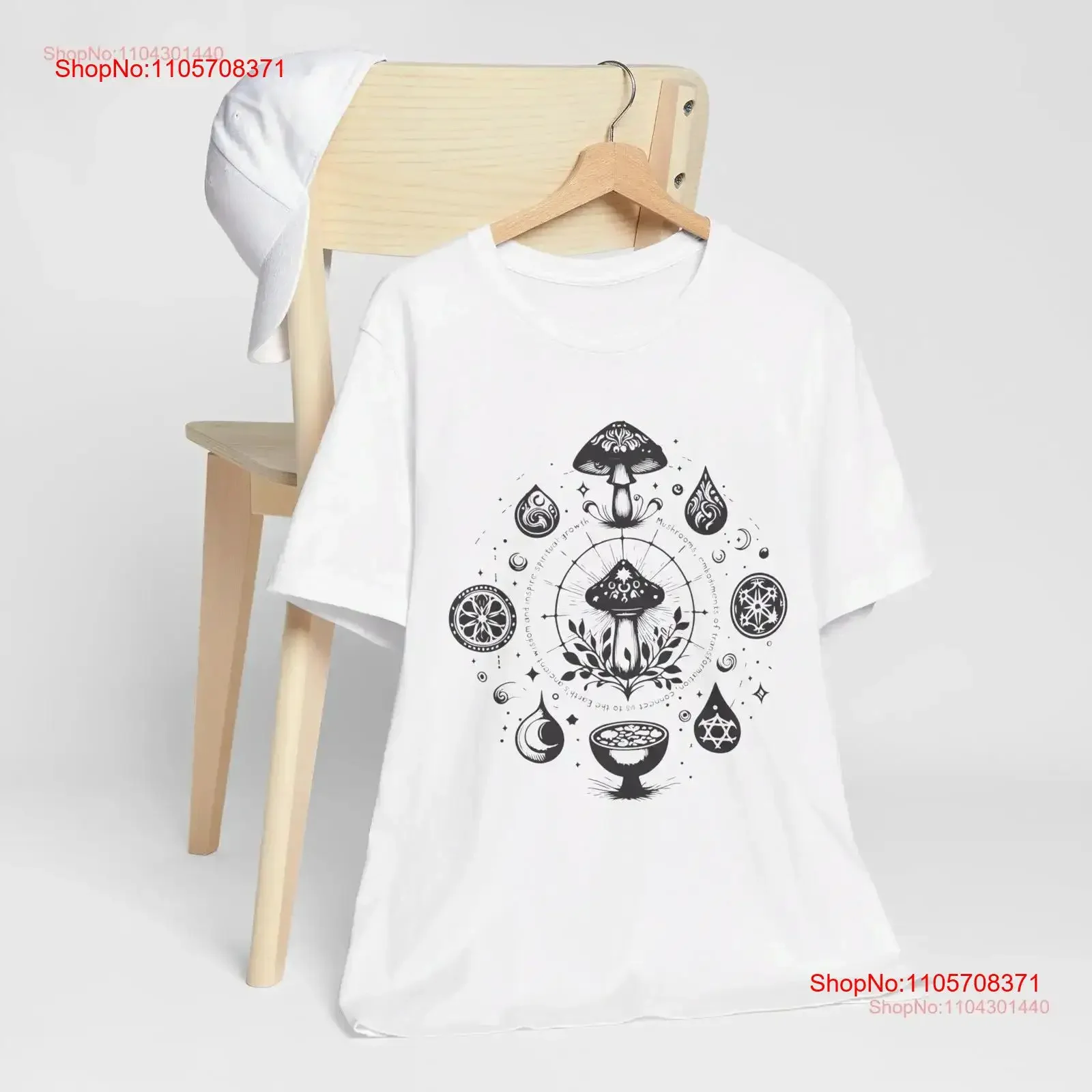 Mushroom Spritual Growth T Shirt Cottagcore Botanical Transformation Retro Fairycore Fungi Shroom Stars Nature Fashion vintage