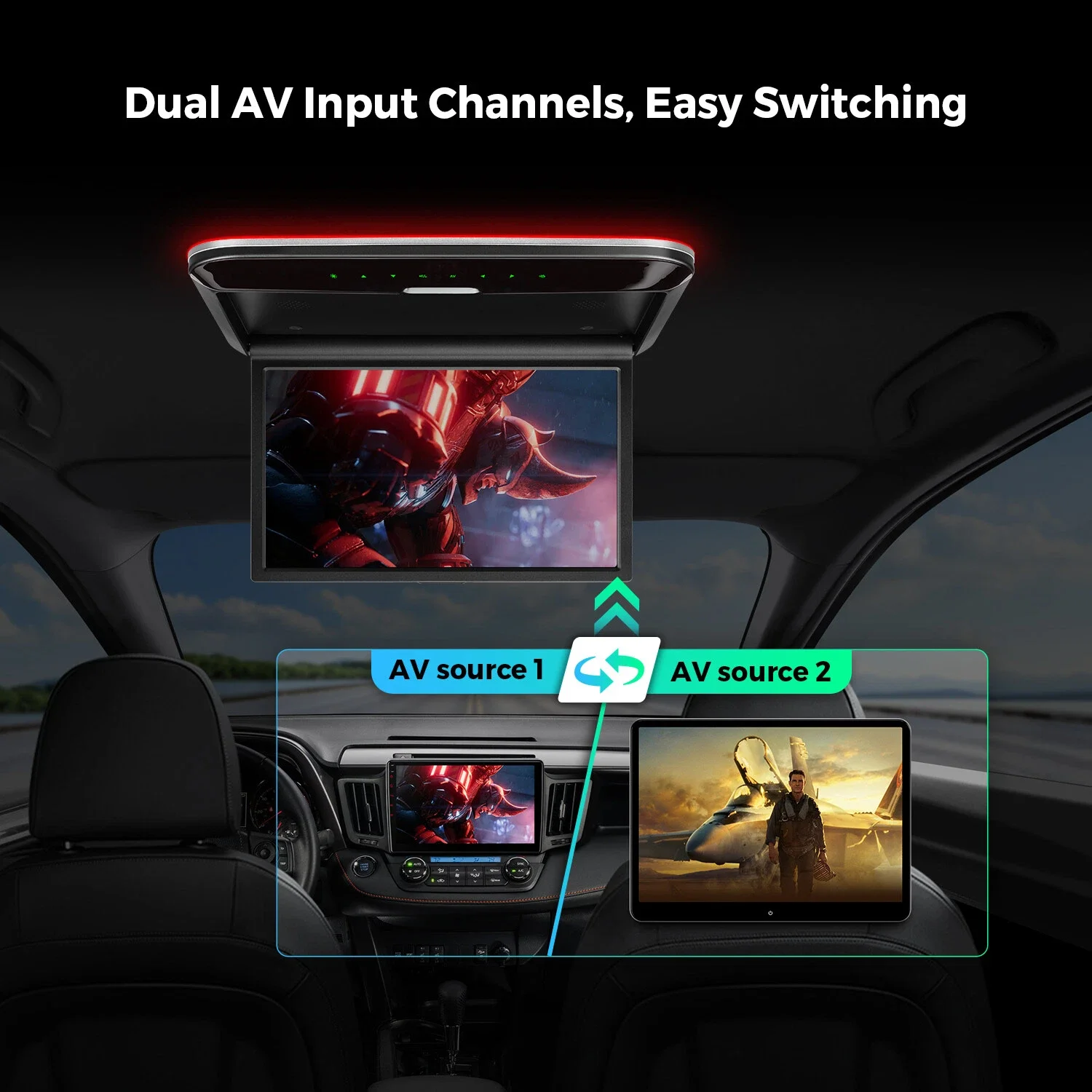 Car Ceiling Monitor For Alphard 40 14