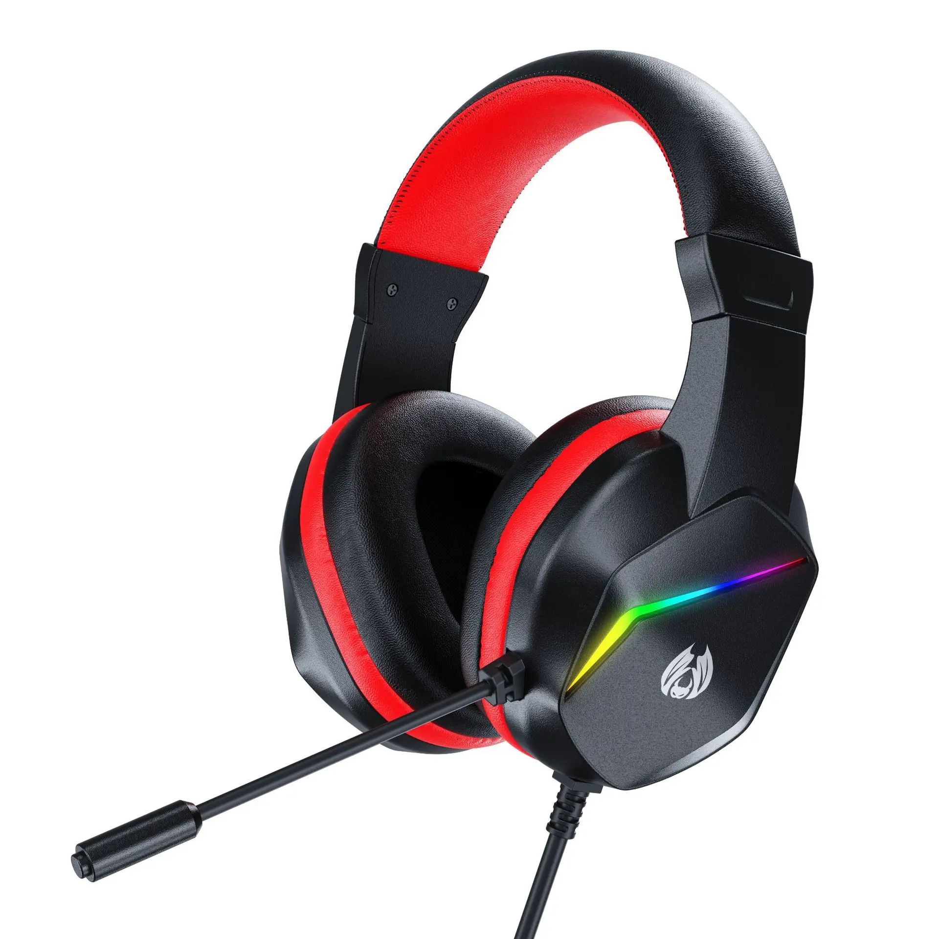 

2025 Headsets Wired Gaming for PC Headsets with Microphone 3.5mm Headphones Computer Cable Gaming Over Ear leather on Sale