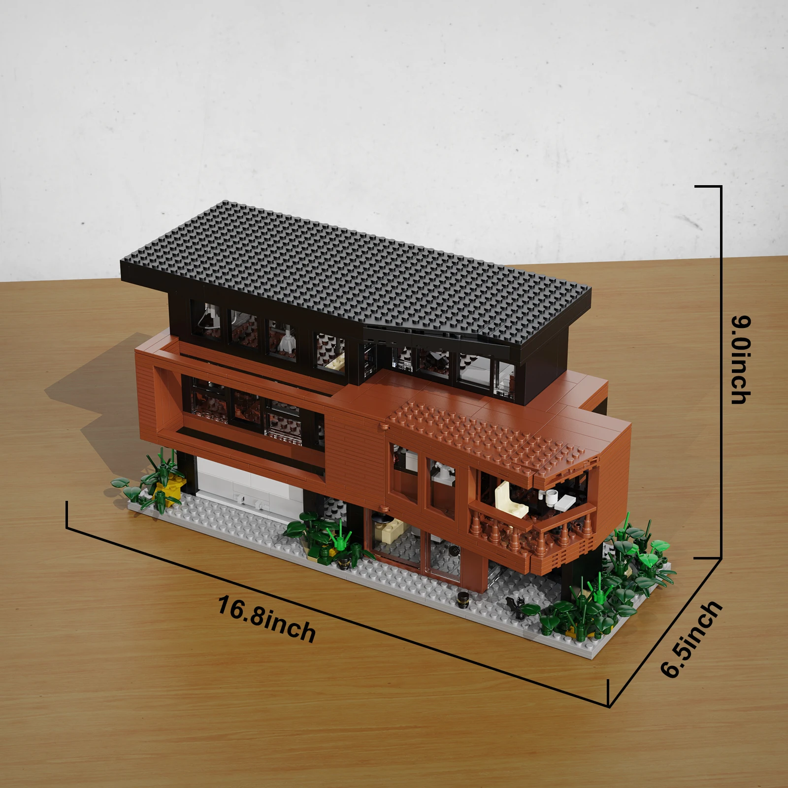 2024 BuildMoc Twilighted Cullen House Architecture Villa Forest Cottage 864 PCS Building Bricks Suit with Box for Collection