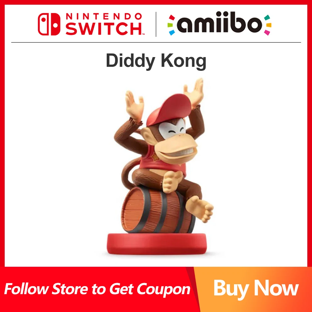 Игровой коммутатор Nintendo Amiibo Diddy Kong для Nintendo Switch и Nintendo Switch OLED