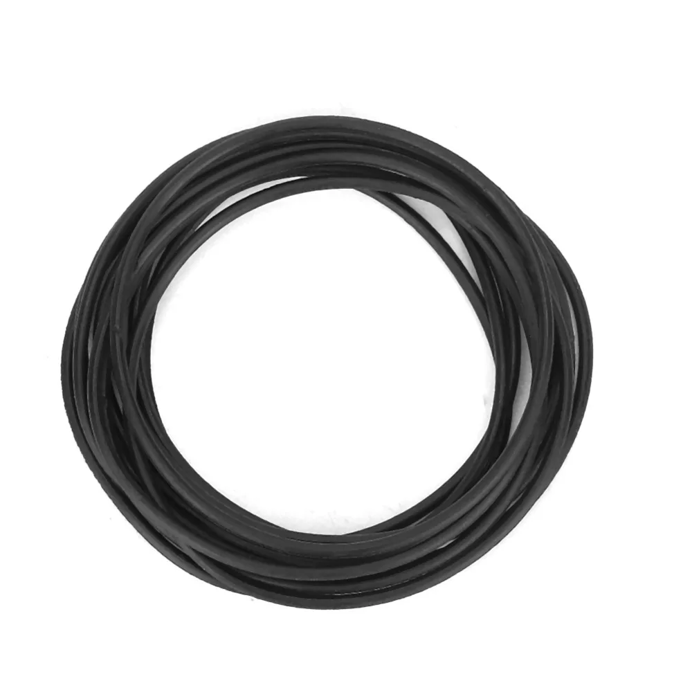 200pcs Durable Rubber Material O Ring 0.7mm Thickness Black Color Waterproof Seal Rubber Seal Watch Repair