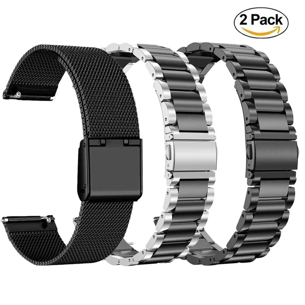 Metal Band For Huawei Watch GT2 GT5 46mm GT2 Pro GT2E Strap Stainless Bracelet For Samsung Galaxy Watch 46mm Wristband Correa