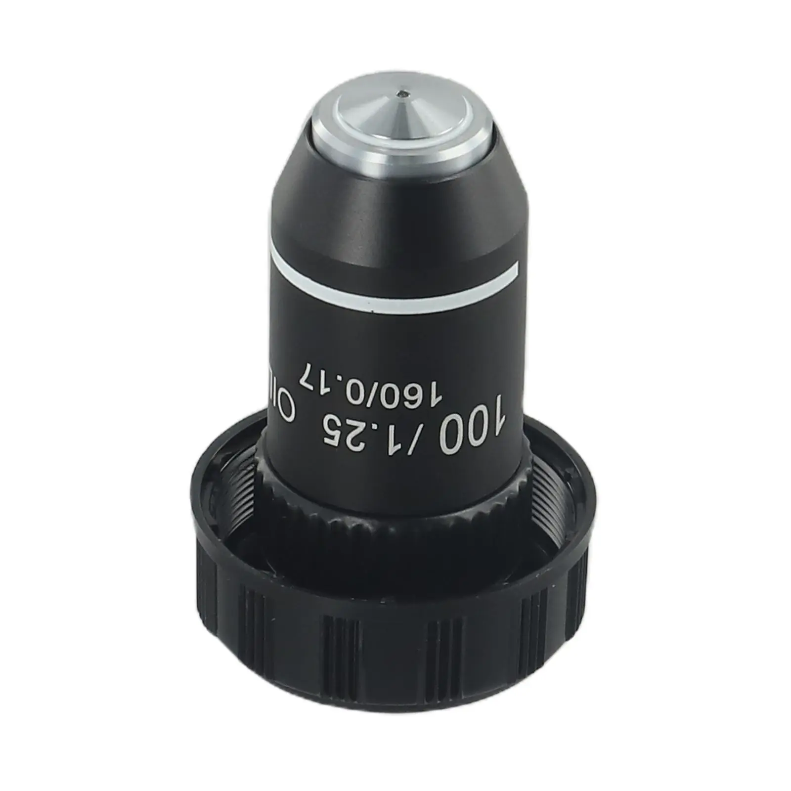 Achromatic Objective Lens Kit for Microscope 195 Model RMS 20 2mm Thread with 4X 20X 40X 60X 100X(S + oil) Magnification Levels