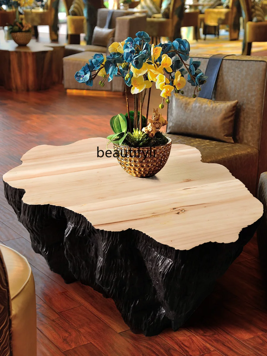 Creative Solid Wood Floor Ornaments Large Art Lobby Sales Office Entrance Negotiation Area