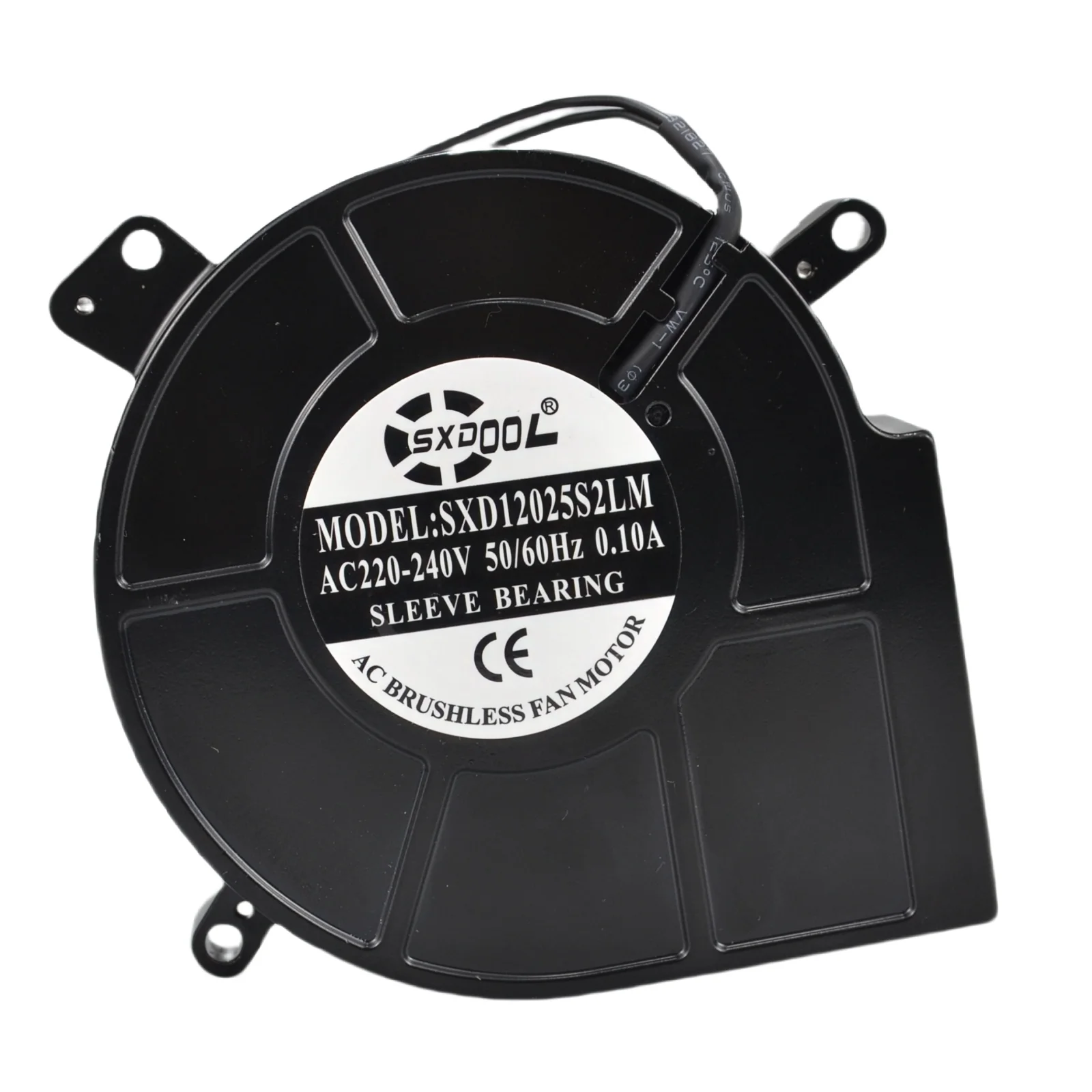 

125mm AC 220V Turbo Blower Fan, 21W 2200RPM High Airflow Metal Centrifugal Fan Dual Ball Bearings for HVAC & Industrial Cooling