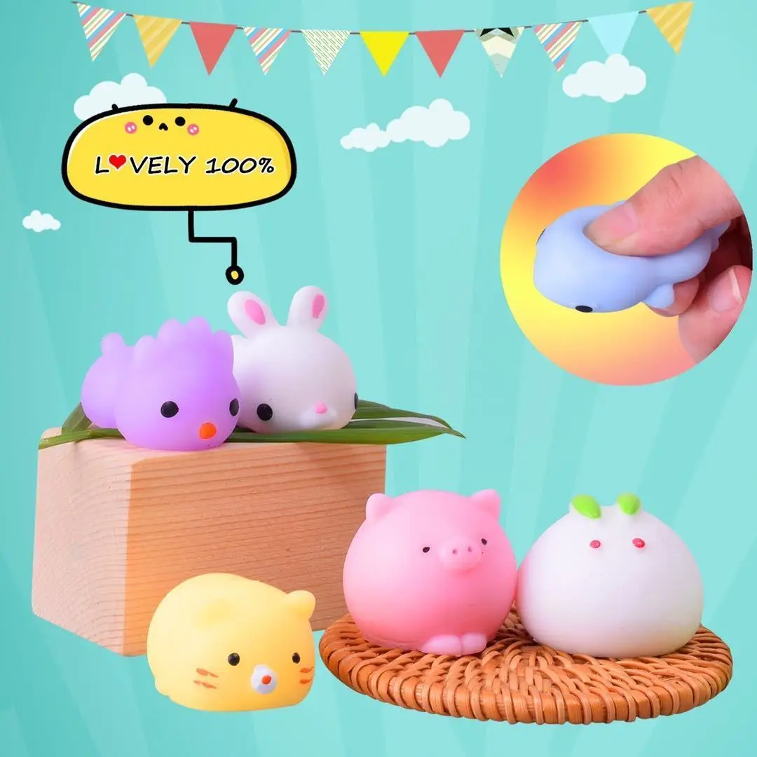 

Mochi Squishies Kawaii Anima сжимаемые игрушки для детей Антистресс мяч сжимаемые Конфеты сувениры снятие стресса сенсорные игрушки для детей подарок