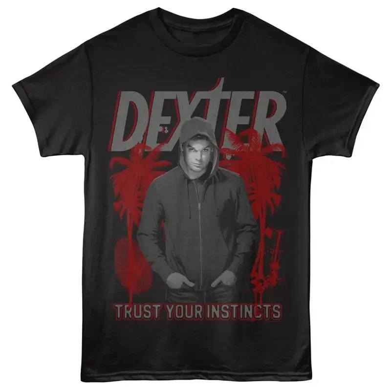 Dexter Morgan T Shirt Trust Your Instincts Tv Show New Mens Official Black Merch