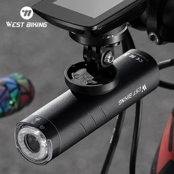 WEST BIKING 600/1200/1500 Lumens Bicycle Headlights Rotate Lens IP66 Waterproof Bicycle Anti-Glare LED Light Dual Mounting Base