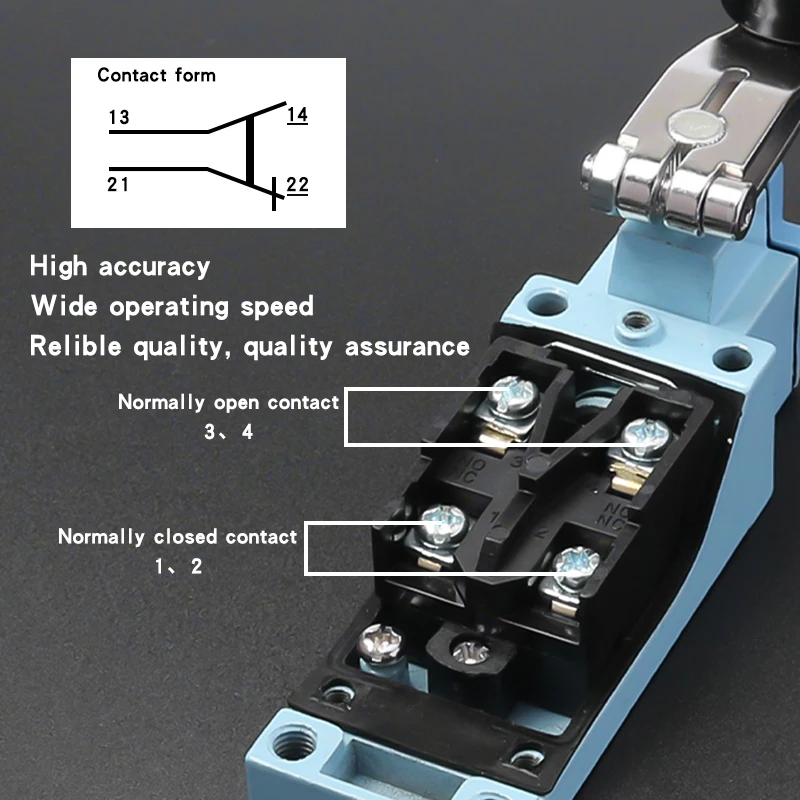 TZ-8104/8108 Travel Switch Micro Miniature Industrial Travel Limit Switch Waterproof Self-reset Touch Controller Limit Switch