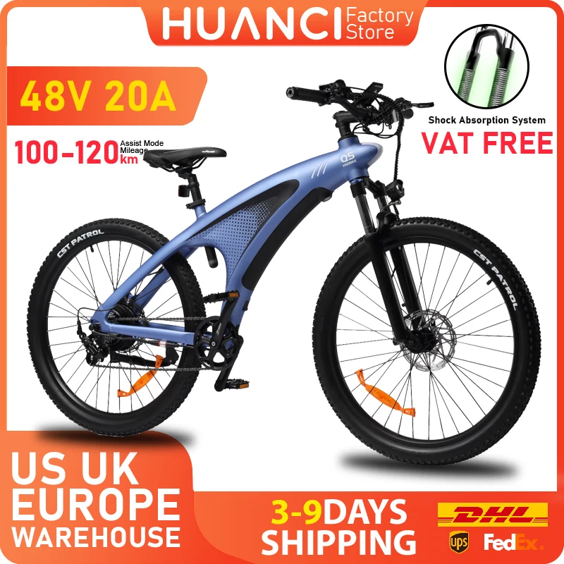 HUANCI Q5 mountain ebike 48V20AH Adult electric bike 27.5 inch e bikes Ebike Electric Bicycle Electric E Bike electric dirt bike