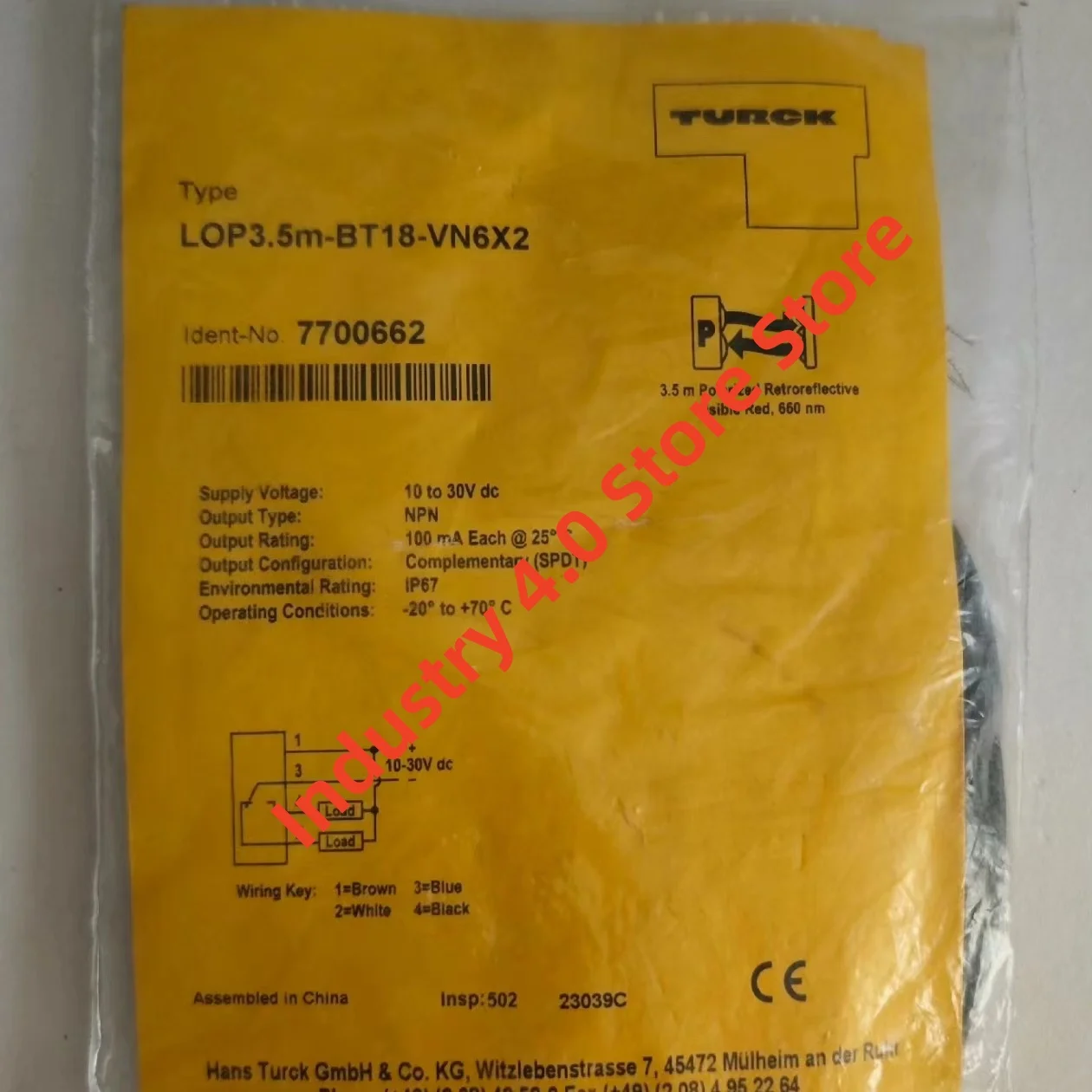 

Новый оригинальный датчик приближения LOP3.5M-BT18-VN6X2 BI20R-W30-DAP6X-H1141